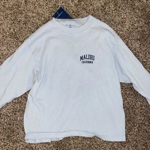 brandy melville light blue malibu crewneck